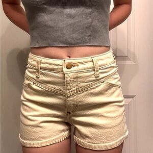 Women's Cream Shorts